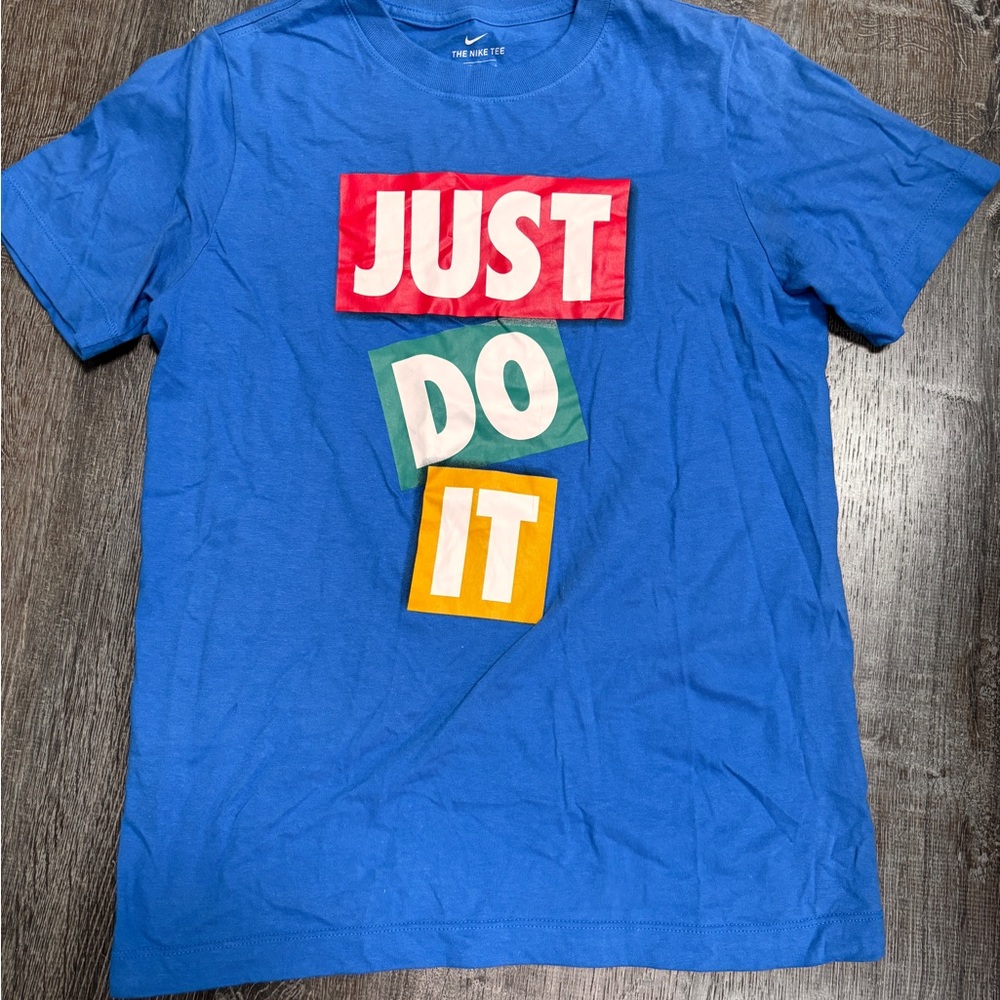 Nike Blue 'Just Do It' T-Shirt